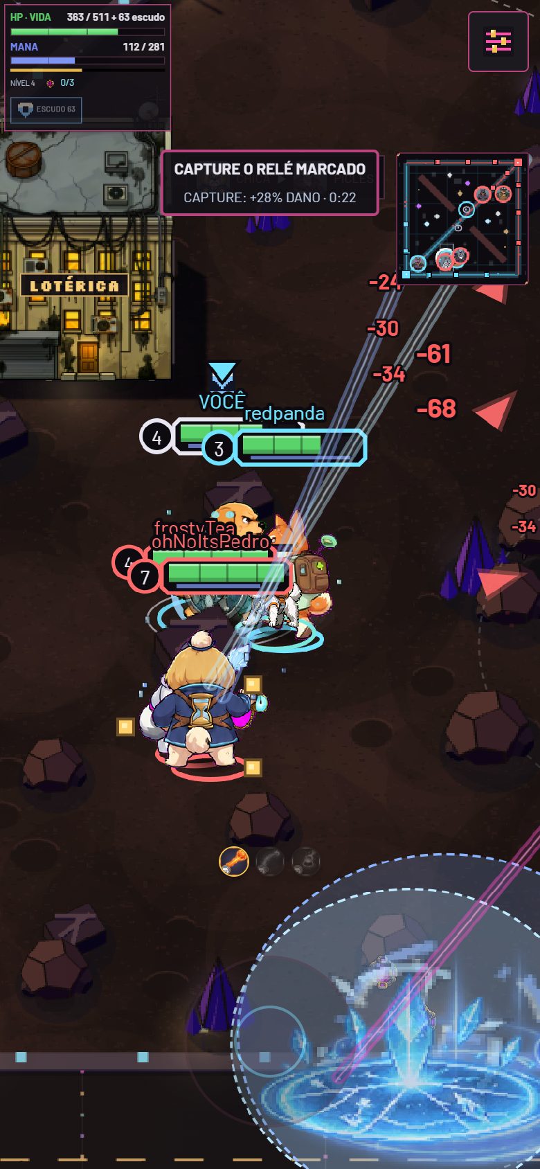 Todo formato se joga com um dedo: o 1v1v1, os esquadrões 2v2v2 e o 5v5.